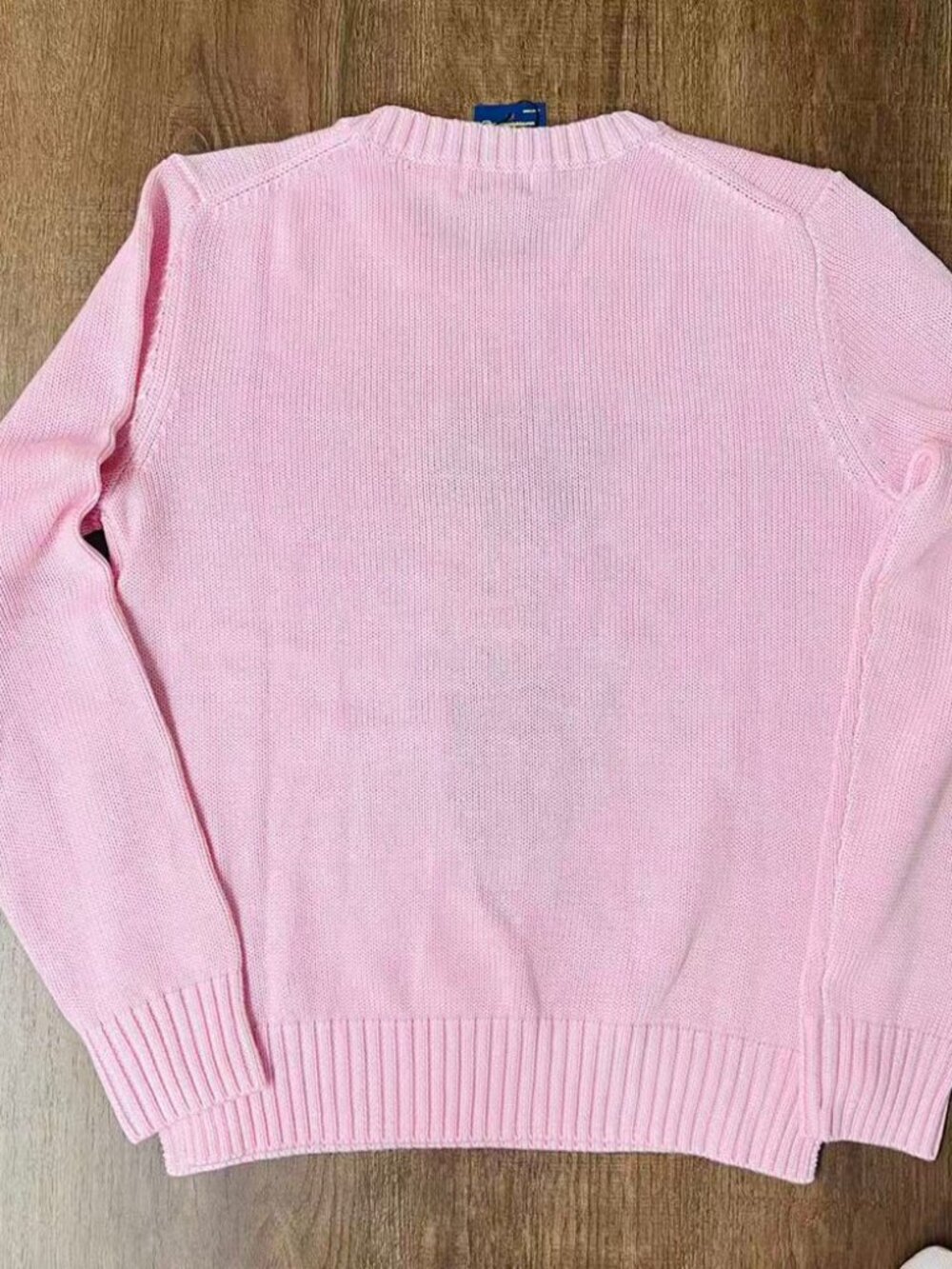 Polo Ralph Lauren Pink Bear Crewneck Knit Sweater - Picture 5 of 5